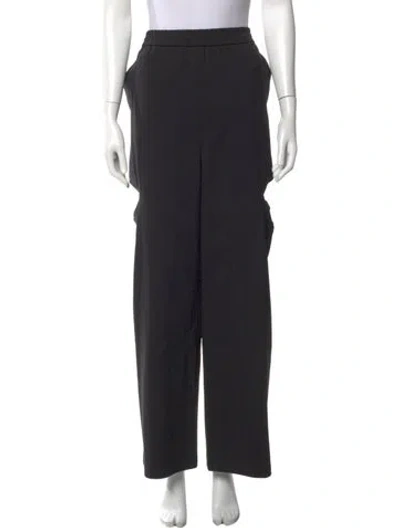 Pre-owned Tibi Wide Leg Pants In Black