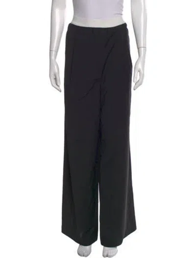 Pre-owned Tibi Wide Leg Pants In Black