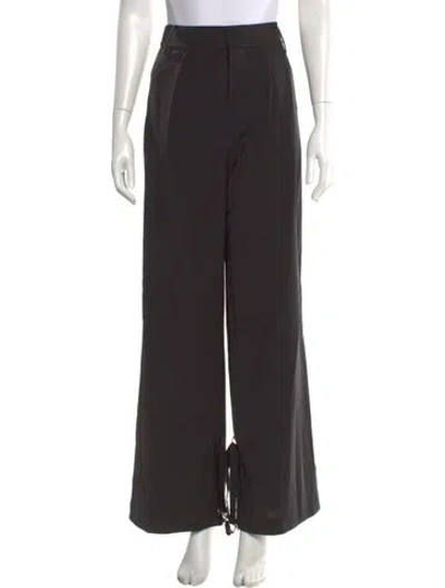 Pre-owned Tibi Wide Leg Pants In Black