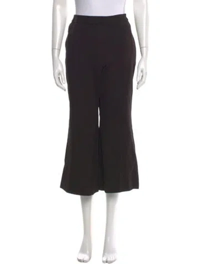 Pre-owned Tibi Wide Leg Pants In Black