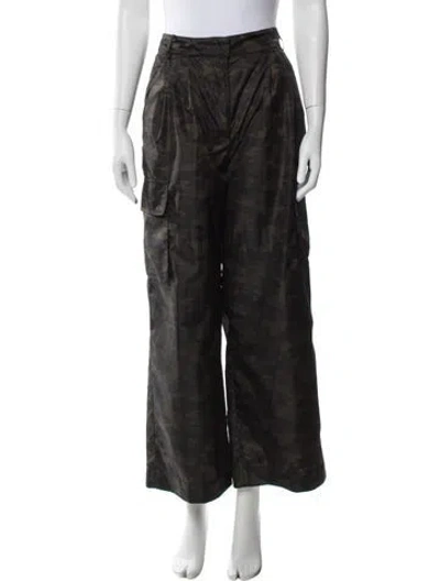 Pre-owned Tibi Wide Leg Pants In Black