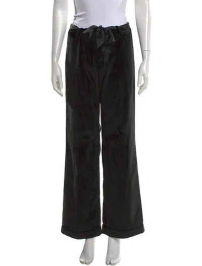 Pre-owned Tibi Wide Leg Pants In Black