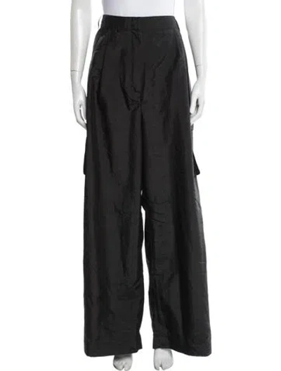 Pre-owned Tibi Wide Leg Pants In Black