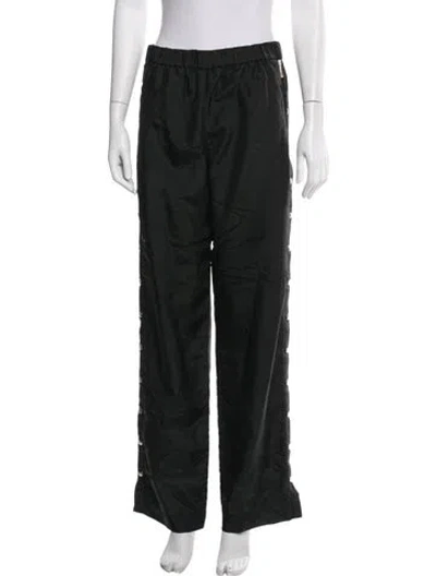 Pre-owned Tibi Wide Leg Pants In Black