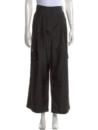 Pre-owned Tibi Wide Leg Pants In Black