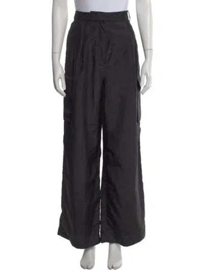 Pre-owned Tibi Wide Leg Pants In Black