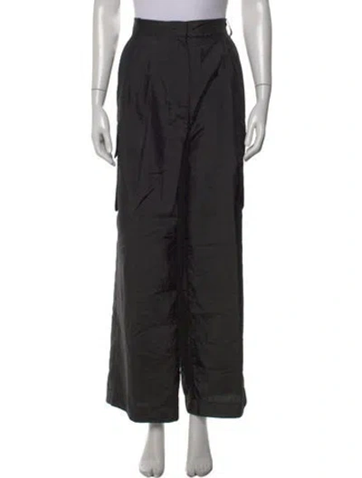 Pre-owned Tibi Wide Leg Pants In Black