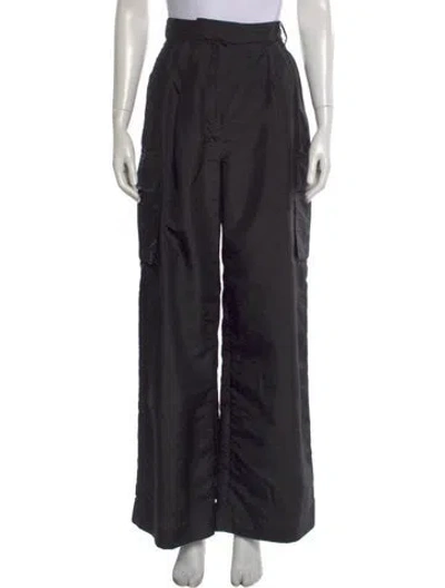 Pre-owned Tibi Wide Leg Pants In Black