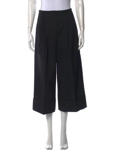 Pre-owned Tibi Wide Leg Pants In Black