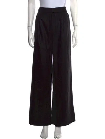 Pre-owned Tibi Wide Leg Pants In Black
