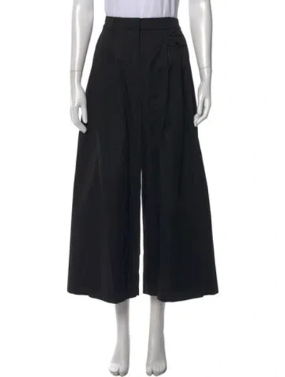 Pre-owned Tibi Wide Leg Pants In Black