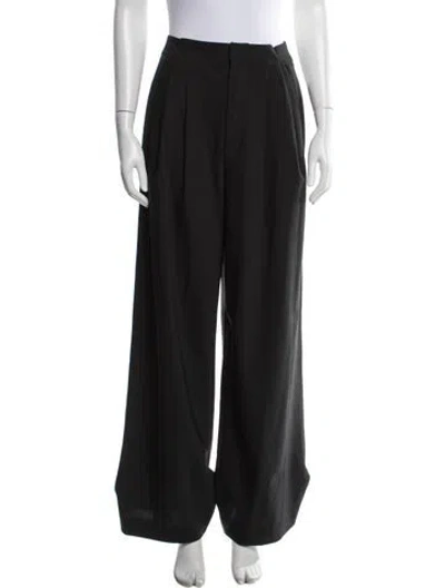 Pre-owned Tibi Wide Leg Pants In Black
