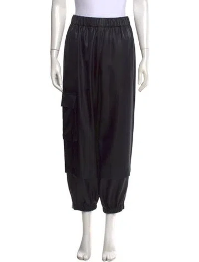 Pre-owned Tibi Wide Leg Pants In Black
