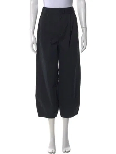 Pre-owned Tibi Wide Leg Pants In Black
