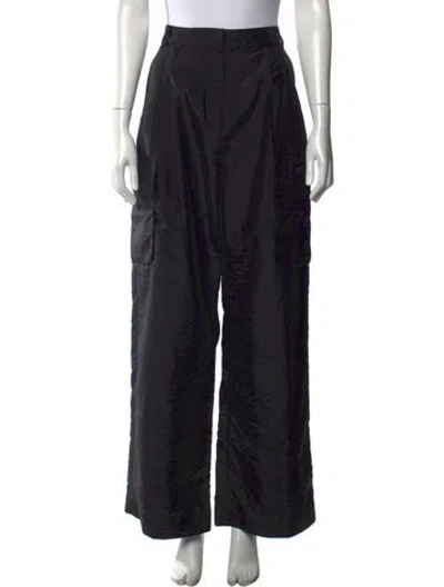 Pre-owned Tibi Wide Leg Pants In Black