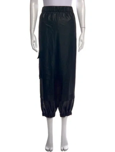 Pre-owned Tibi Wide Leg Pants In Black
