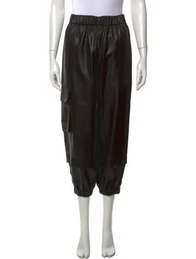Pre-owned Tibi Wide Leg Pants In Black