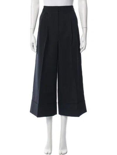 Pre-owned Tibi Wide Leg Pants In Black