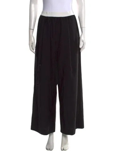 Pre-owned Tibi Wide Leg Pants In Black