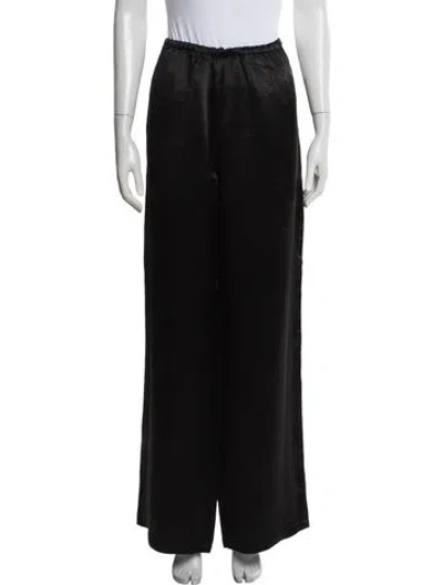 Pre-owned Tibi Wide Leg Pants In Black