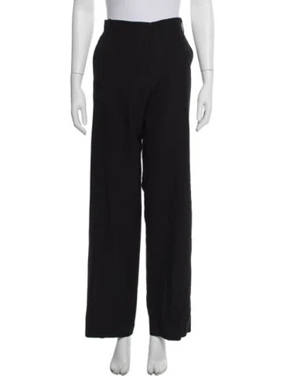 Pre-owned Tibi Wide Leg Pants In Black