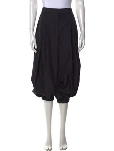 Pre-owned Tibi Wide Leg Pants In Black