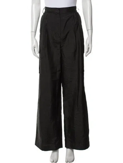 Pre-owned Tibi Wide Leg Pants In Black