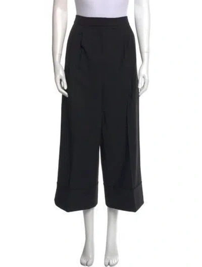 Pre-owned Tibi Wide Leg Pants In Black