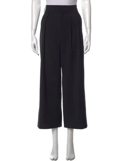 Pre-owned Tibi Wide Leg Pants In Black