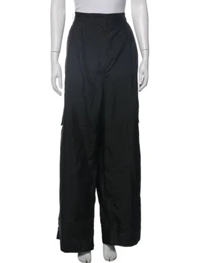 Pre-owned Tibi Wide Leg Pants In Black