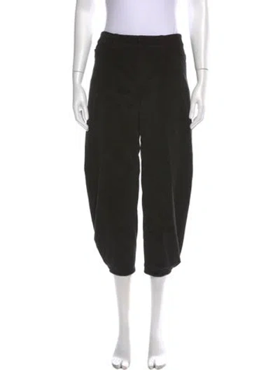 Pre-owned Tibi Wide Leg Pants In Black
