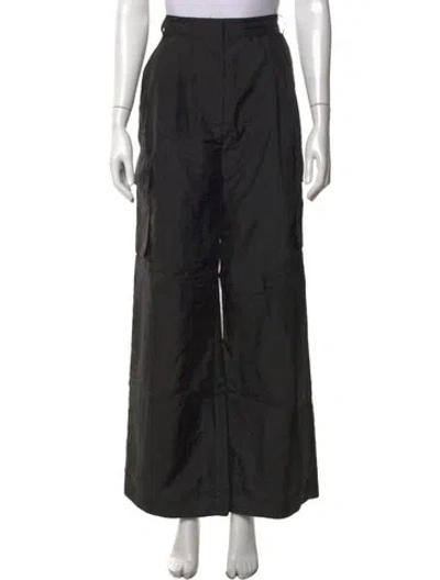 Pre-owned Tibi Wide Leg Pants In Black