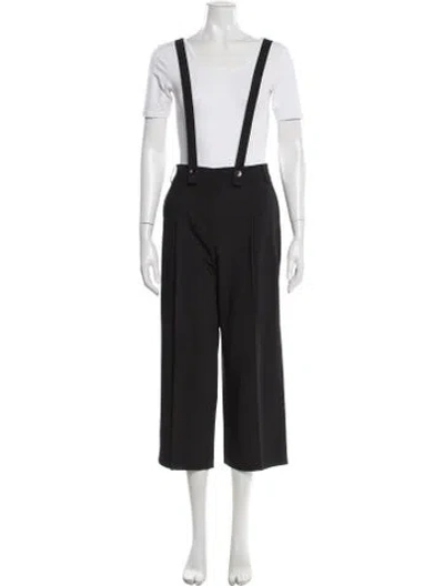 Pre-owned Tibi Wide Leg Pants In Black