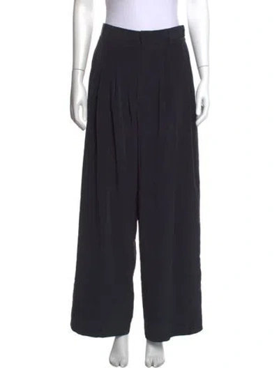Pre-owned Tibi Wide Leg Pants In Black