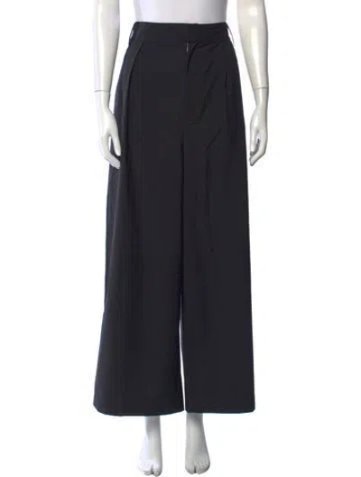 Pre-owned Tibi Wide Leg Pants In Black