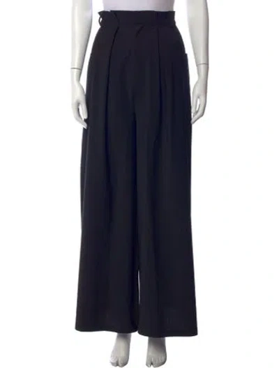 Pre-owned Tibi Wide Leg Pants In Black