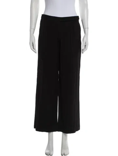 Pre-owned Tibi Wide Leg Pants In Black