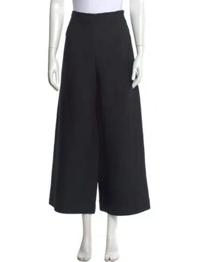 Pre-owned Tibi Wide Leg Pants In Black