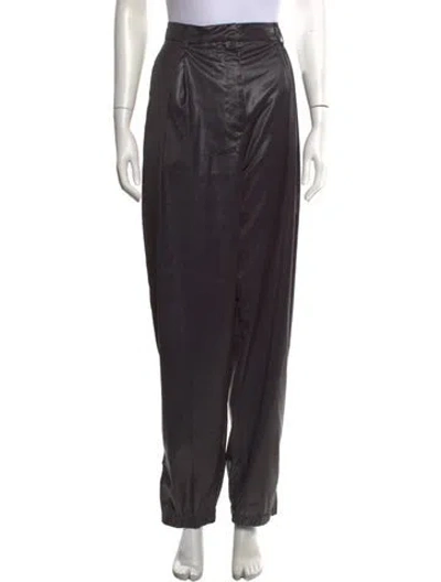 Pre-owned Tibi Wide Leg Pants In Black