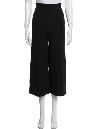 Pre-owned Tibi Wide Leg Pants In Black