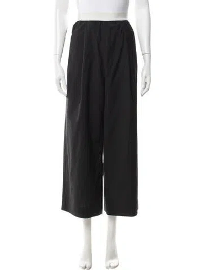 Pre-owned Tibi Wide Leg Pants In Black