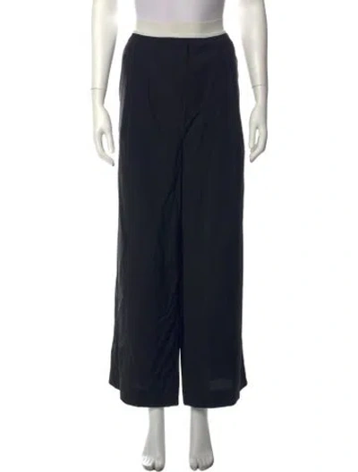 Pre-owned Tibi Wide Leg Pants In Black