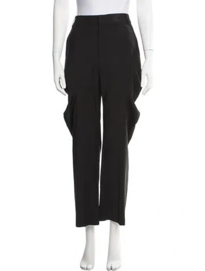 Pre-owned Tibi Wide Leg Pants In Black
