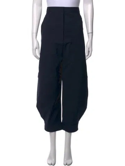 Pre-owned Tibi Wide Leg Pants In Black