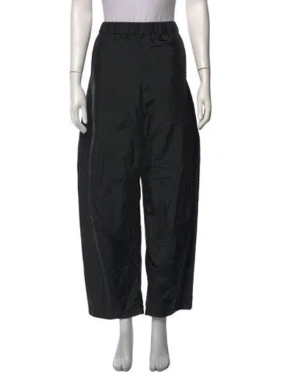 Pre-owned Tibi Wide Leg Pants In Black