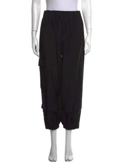 Pre-owned Tibi Wide Leg Pants In Black