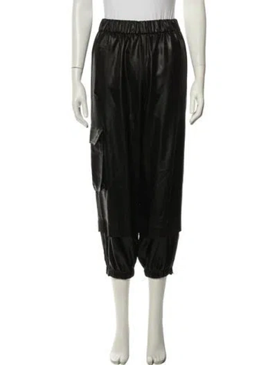 Pre-owned Tibi Wide Leg Pants In Black