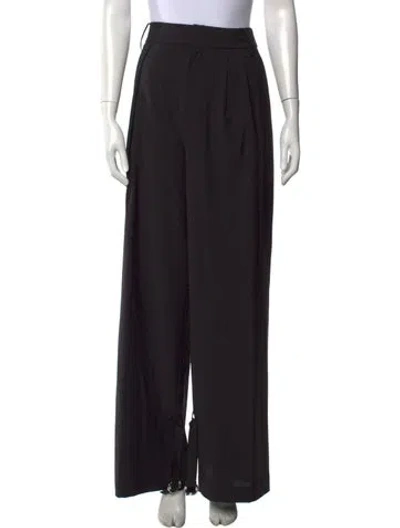 Pre-owned Tibi Wide Leg Pants In Black