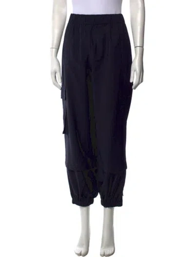 Pre-owned Tibi Wide Leg Pants In Black