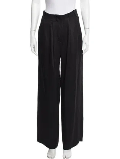 Pre-owned Tibi Wide Leg Pants In Black